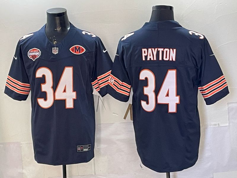 Men 2026 Chicago Bears #34 Payton Blue 3th generations Nike Limited NFL Jersey style 007->chicago bears->NFL Jersey